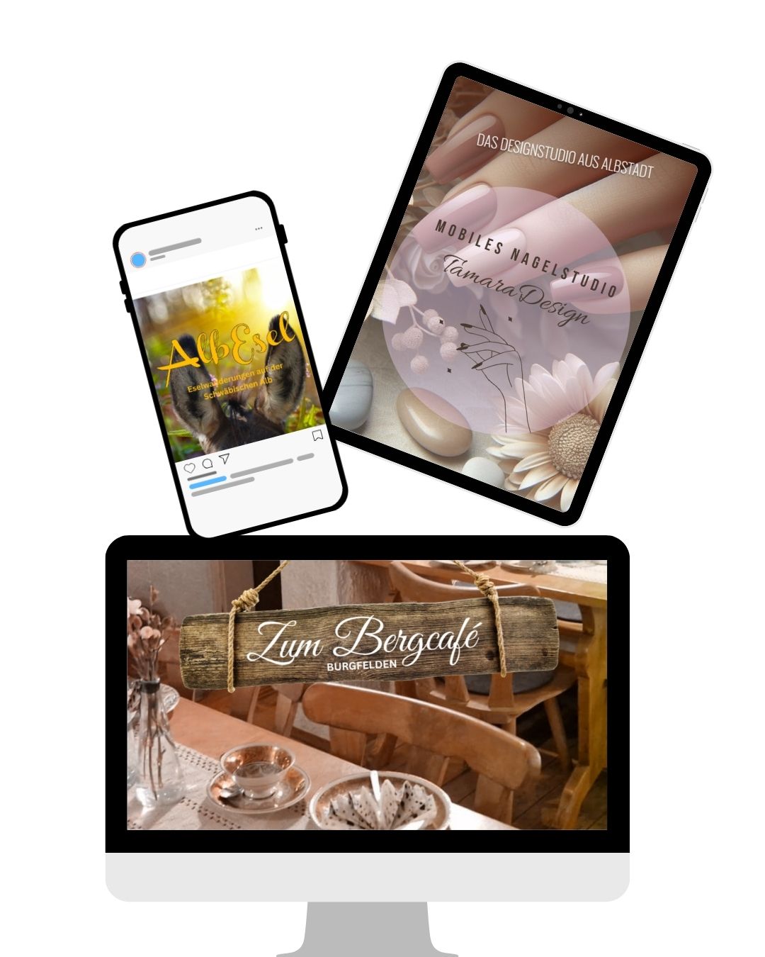 bildercollage handy, pc und Tablet