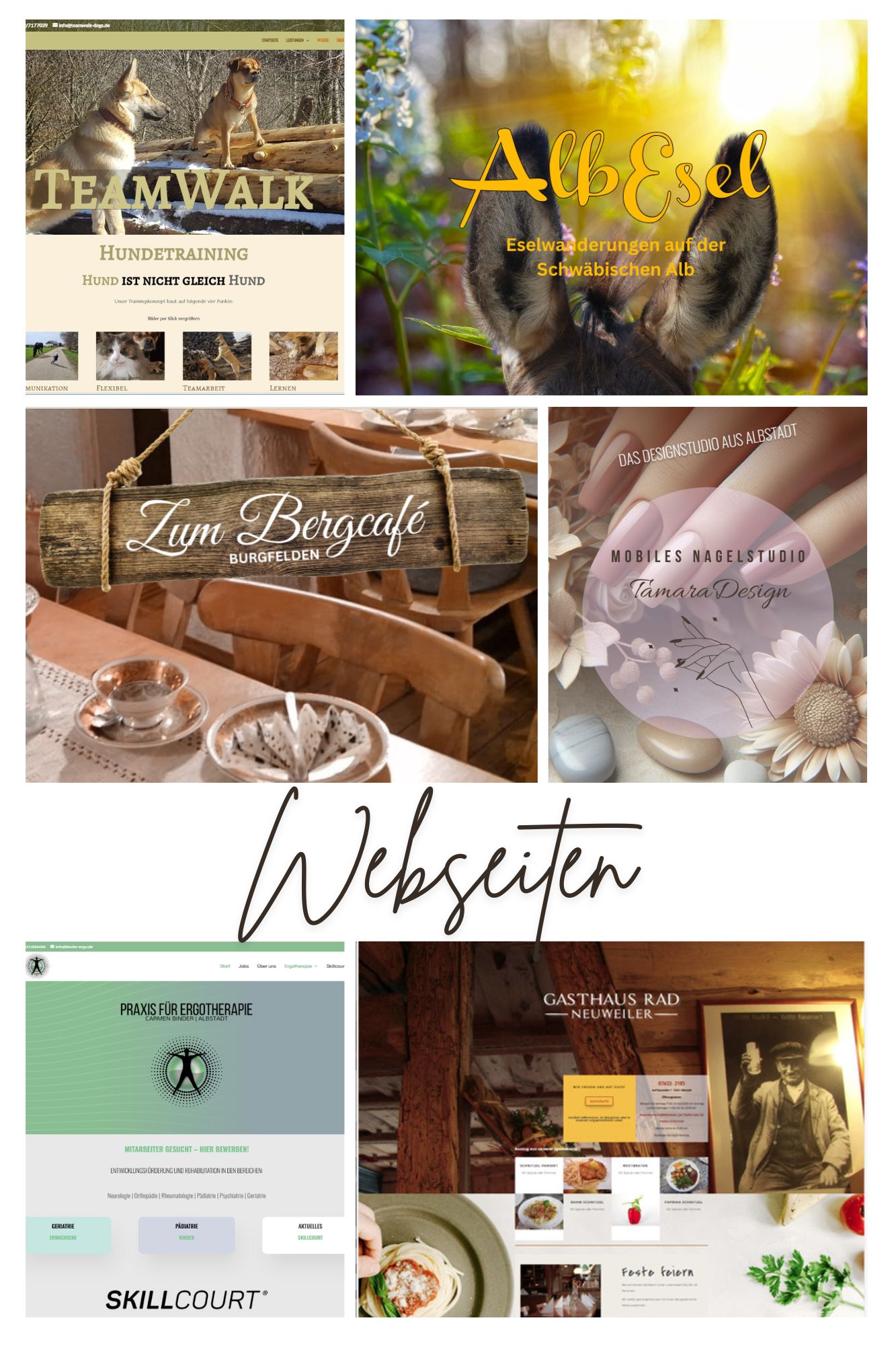 Webseiten-Collage